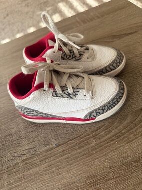 Jordan 3 retro Cardinal Red TD 10C